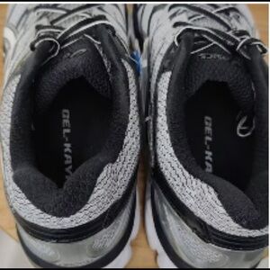 Asics Mens GEL-Kayano 21 T4H2N Gray Mesh Trail Running Shoes Sneakers Size 9.5